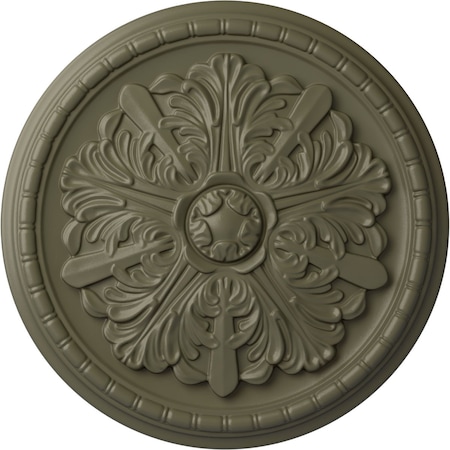 Ekena Millwork Washington Ceiling Medallion (Fits Canopies up to 2 7/8"), 17 1/8"OD x 1 1/2"P, Spartan Stone CM17WASSF